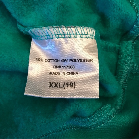 Kindness Is Universal Sweatshirt Womens Plus Size XXL Junior Green Jersey Stripe - Picture 8 of 8